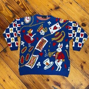 SOLD Vintage Alice in Wonderland Sweater